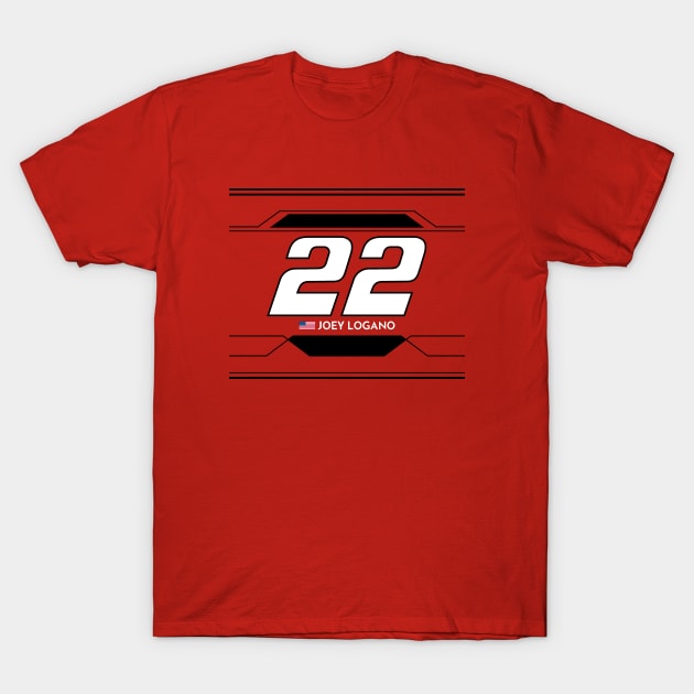 Joey Logano #22 2023 NASCAR Design T-Shirt by AR Designs 